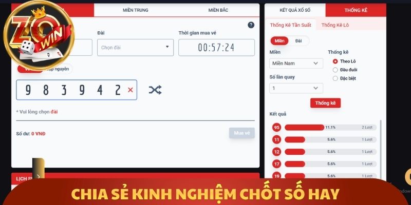 Chia sẻ kinh nghiệm chốt số hay